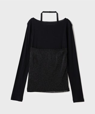 GRACE CONTINENTAL シアーレイヤードカットトップ ブラック