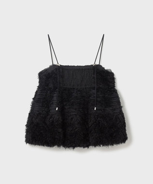 GRACE CONTINENTAL フラワーチュールキャミ ブラック