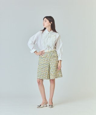 GRACE CONTINENTAL コサージュドレスシャツ ホワイト