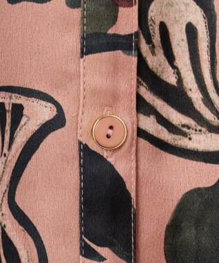 GRACE CONTINENTAL ローズオーナメントプリントワンピース ピンク