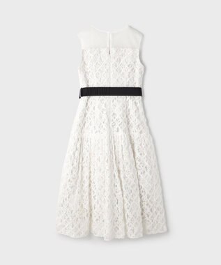 GRACE CONTINENTAL コード刺繍ワンピース ホワイト