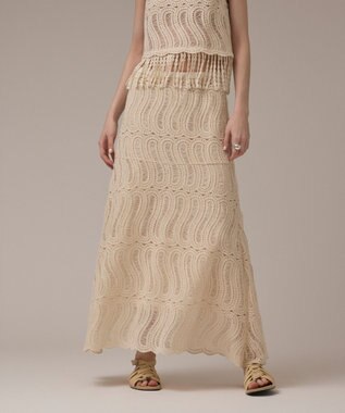 GRACE CONTINENTAL クロシェレーススカート キナリ