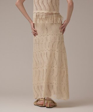GRACE CONTINENTAL クロシェレーススカート キナリ