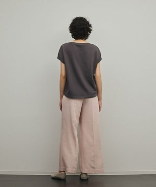GRACE CONTINENTAL ルーズロゴTシャツ チャコール