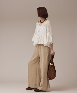 GRACE CONTINENTAL バルーンカフタントップ ホワイト