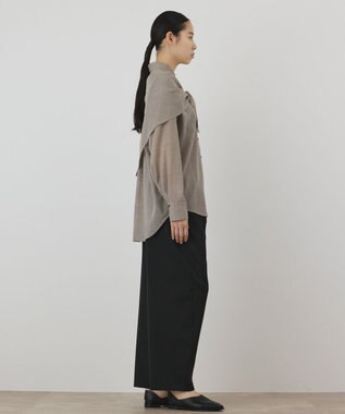 GRACE CONTINENTAL ストール付シャツ ベージュ