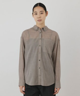 GRACE CONTINENTAL ストール付シャツ ベージュ