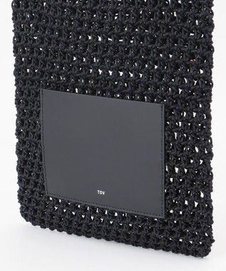 GRACE CONTINENTAL TOV CROCHE BAG ブラック