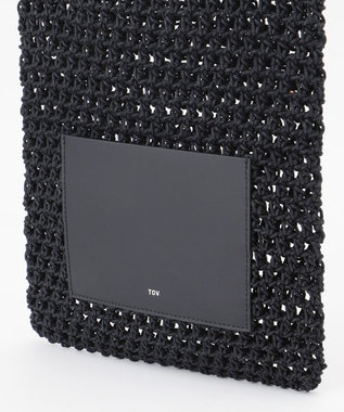 GRACE CONTINENTAL TOV CROCHE BAG ブラック