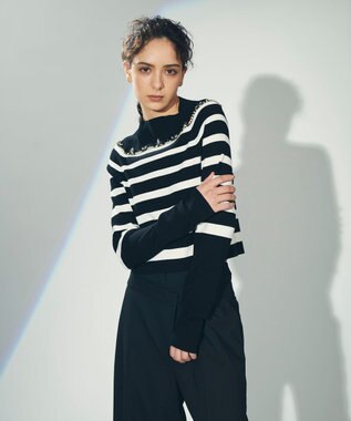 高評価！ GRACE / ビジューラインニットトップ CONTINENTAL GRACE | カーディガン