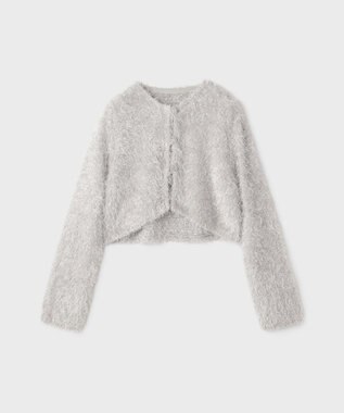 GRACE CONTINENTAL フェザーショートボレロ シルバー