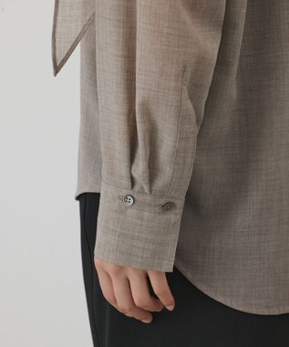 GRACE CONTINENTAL ストール付シャツ ベージュ