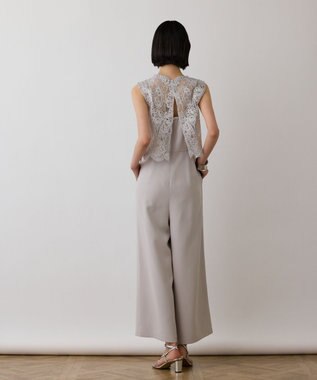 GRACE CONTINENTAL レースコンビサロペット グレー