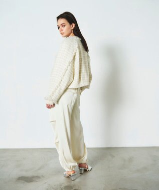 GRACE CONTINENTAL フリンジドルマンジャケット キナリ