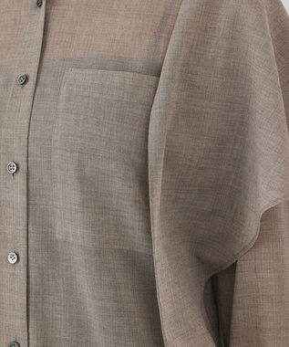 GRACE CONTINENTAL ストール付シャツ ベージュ