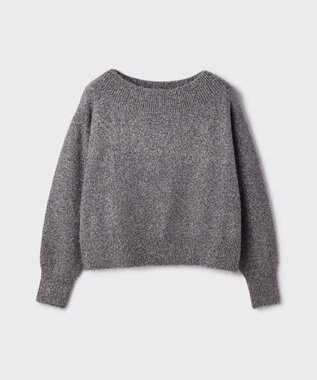 GRACE CONTINENTAL グリッターニットトップ グレー