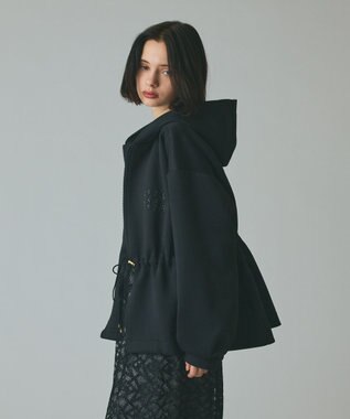 GRACE CONTINENTAL ロゴドロストフーディ ブラック