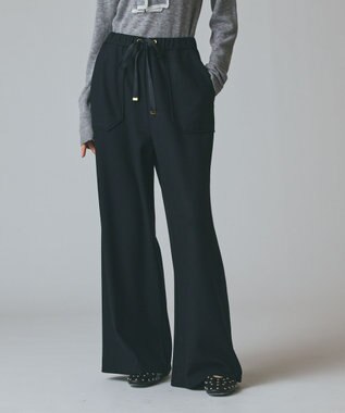 GRACE CONTINENTAL ウールジャージパンツ ブラック