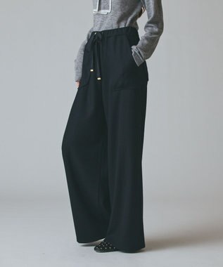 GRACE CONTINENTAL ウールジャージパンツ ブラック