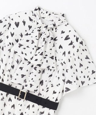 GRACE CONTINENTAL ハートレオパードプリントワンピース キナリ