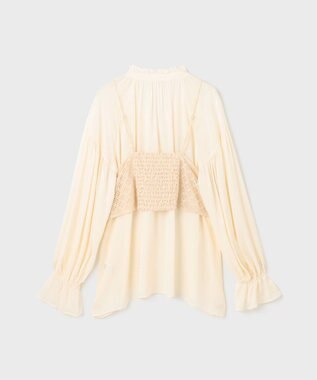 GRACE CONTINENTAL レースキャミ付カフタンブラウス キナリ