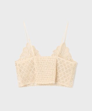 GRACE CONTINENTAL レースキャミ付カフタンブラウス キナリ