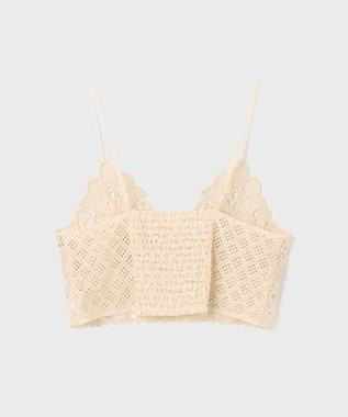 GRACE CONTINENTAL レースキャミ付カフタンブラウス キナリ