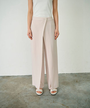 GRACE CONTINENTAL ラップレイヤードパンツ ベージュ