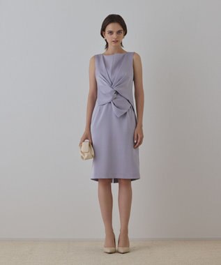 GRACE CONTINENTAL サテンクロスドレープワンピース