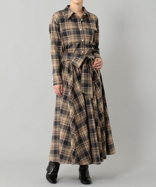 リボン付フレアシャツワンピース Grace Continental Grace Continental グレースコンチネンタル 通販