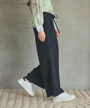 GRACE CONTINENTAL ワイドイージーカーゴパンツ ブラック