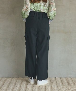GRACE CONTINENTAL ワイドイージーカーゴパンツ ブラック