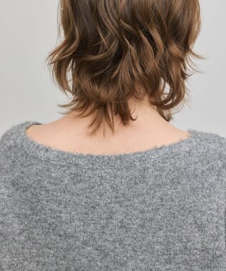 GRACE CONTINENTAL スパンコールニットトップ グレー