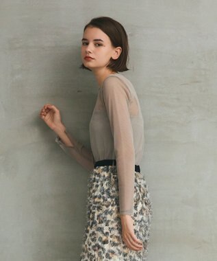 GRACE CONTINENTAL メッシュインナートップ ベージュ