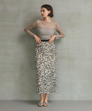 GRACE CONTINENTAL メッシュインナートップ ベージュ