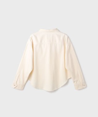 GRACE CONTINENTAL パール釦ピグメントシャツ キナリ