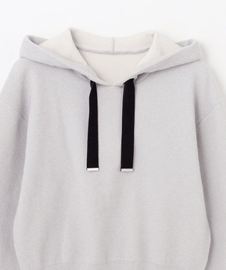 GRACE CONTINENTAL ラメニットパーカー ホワイト