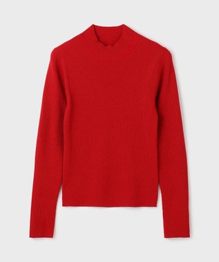 GRACE CONTINENTAL ラメハイゲージニットトップ レッド