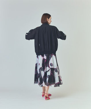 GRACE CONTINENTAL シアーラインブルゾン ブラック