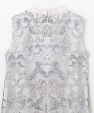 GRACE CONTINENTAL ラメオーナメントミニドレス グレー