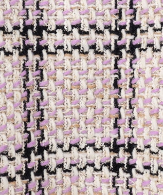 GRACE CONTINENTAL ツイードフーディーコート ラベンダー