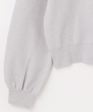 GRACE CONTINENTAL ラメニットパーカー ホワイト