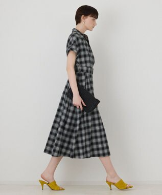 GRACE CONTINENTAL ラップフレアワンピース ブラック