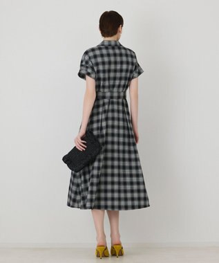 GRACE CONTINENTAL ラップフレアワンピース ブラック
