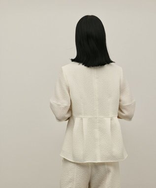 GRACE CONTINENTAL オーガンジージャガードトップ キナリ