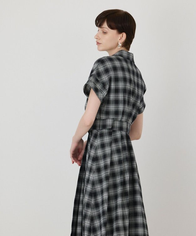 GRACE CONTINENTAL ラップフレアワンピース ブラック