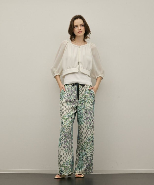 GRACE CONTINENTAL カラミ2wayジャケット ホワイト