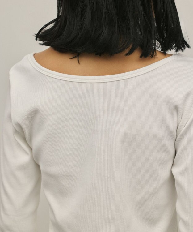 GRACE CONTINENTAL テレコカットトップ ホワイト