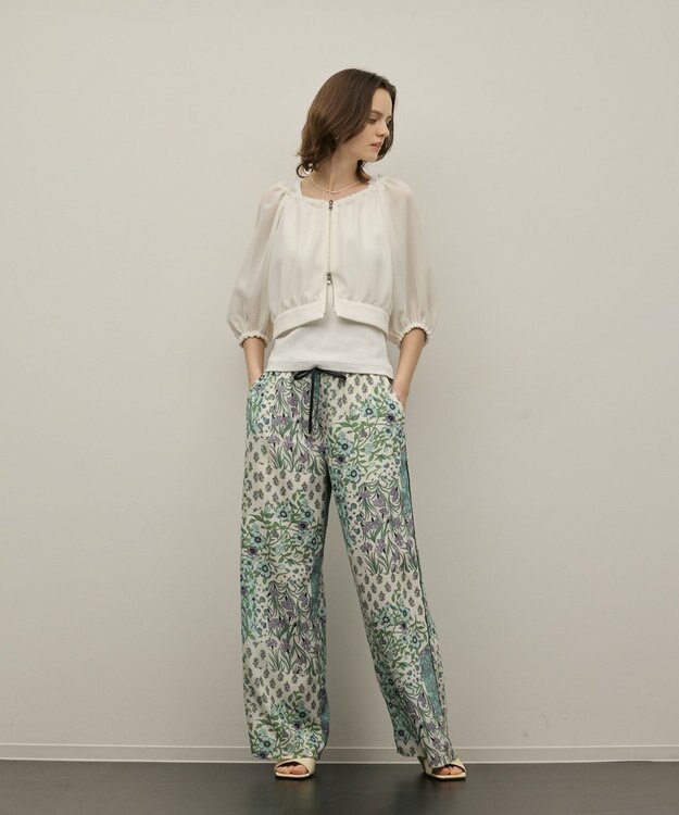 GRACE CONTINENTAL カラミ2wayジャケット ホワイト