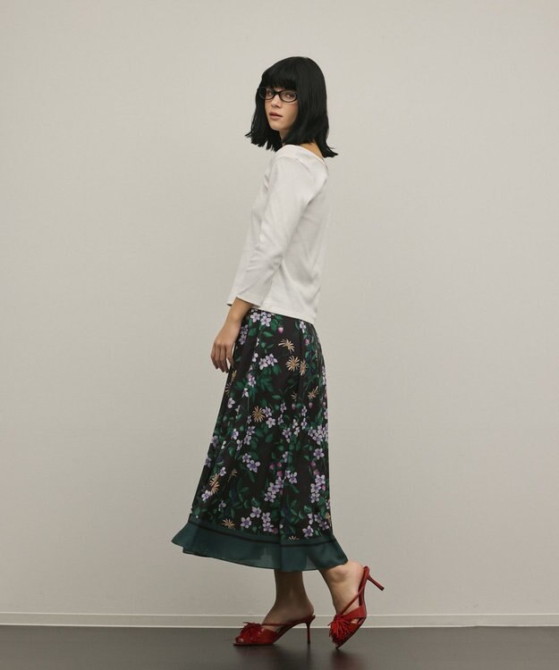 GRACE CONTINENTAL テレコカットトップ ホワイト